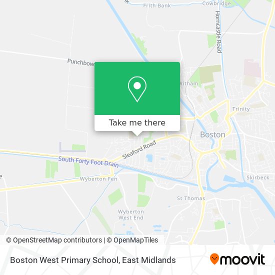 Boston West Primary School map