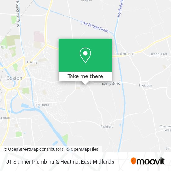 JT Skinner Plumbing & Heating map