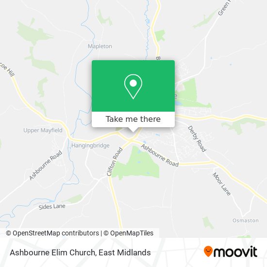 Ashbourne Elim Church map