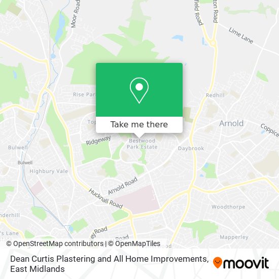 Dean Curtis Plastering and All Home Improvements map