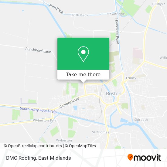 DMC Roofing map