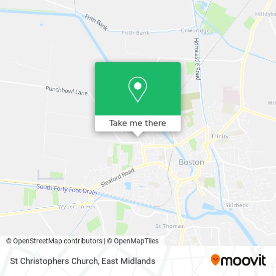 St Christophers Church map