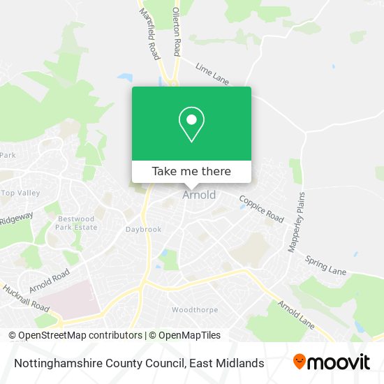 Nottinghamshire County Council map