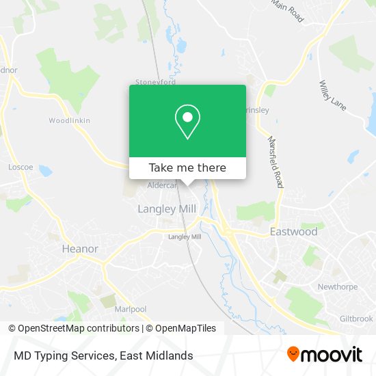 MD Typing Services map