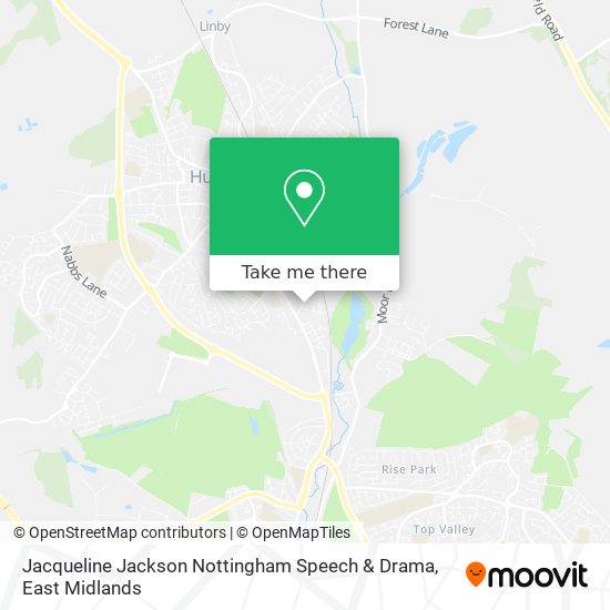 Jacqueline Jackson Nottingham Speech & Drama map