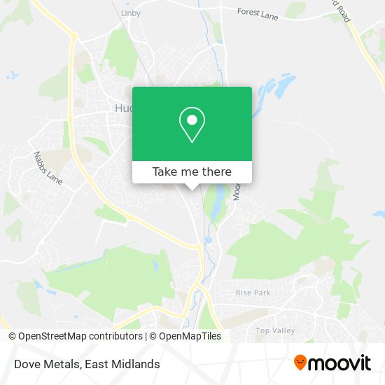 Dove Metals map