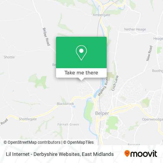 Lil Internet - Derbyshire Websites map