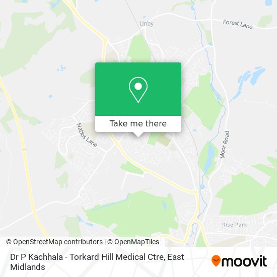 Dr P Kachhala - Torkard Hill Medical Ctre map