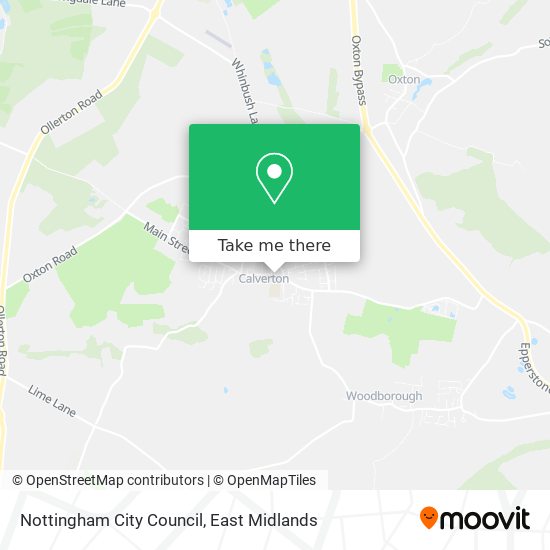 Nottingham City Council map