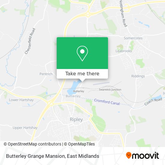 Butterley Grange Mansion map