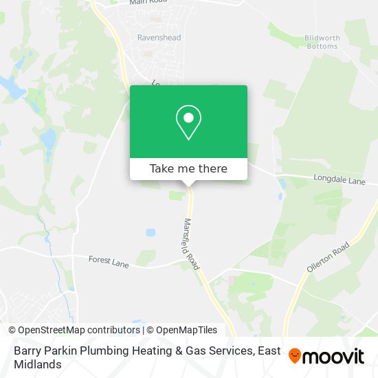 Barry Parkin Plumbing Heating & Gas Services map