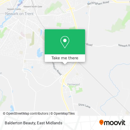 Balderton Beauty map