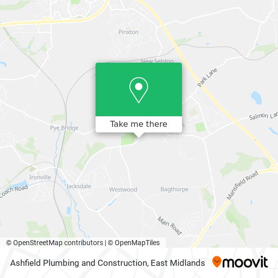 Ashfield Plumbing and Construction map