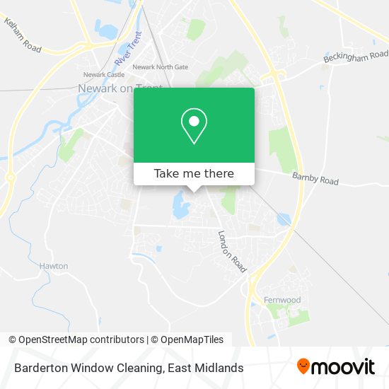 Barderton Window Cleaning map