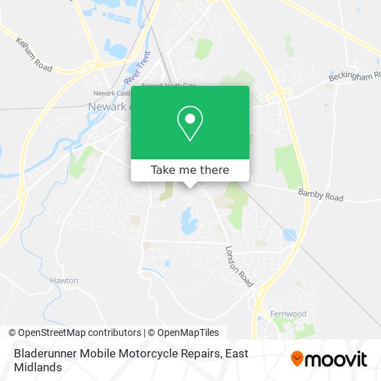 Bladerunner Mobile Motorcycle Repairs map