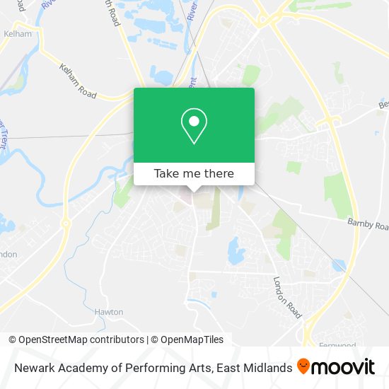 Newark Academy of Performing Arts map