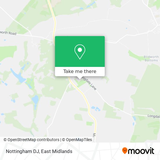 Nottingham DJ map