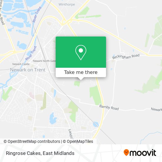 Ringrose Cakes map