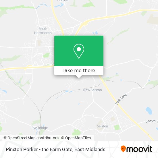 Pinxton Porker - the Farm Gate map