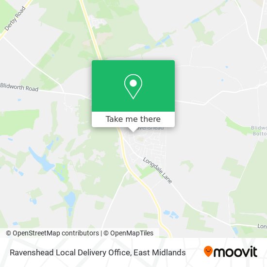 Ravenshead Local Delivery Office map