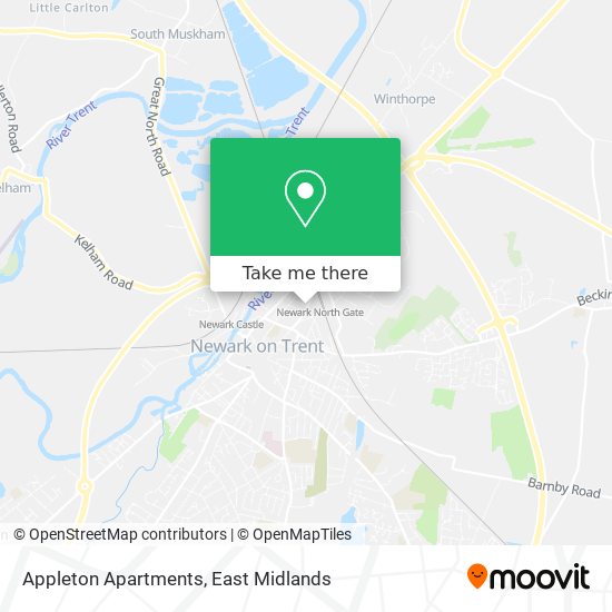 Appleton Apartments map