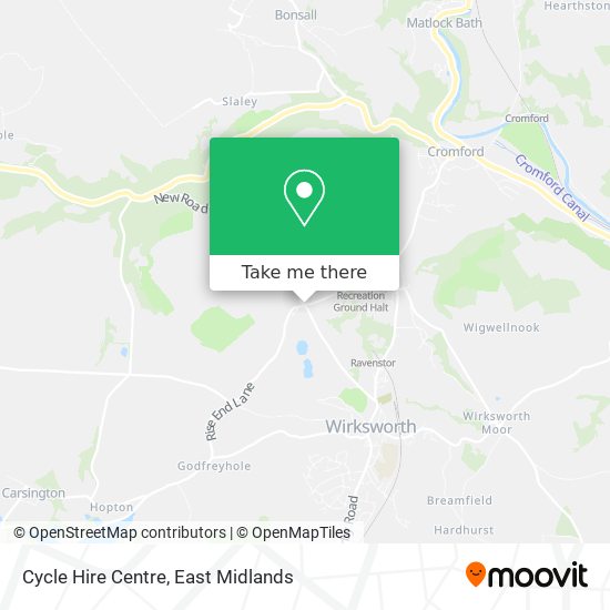 Cycle Hire Centre map