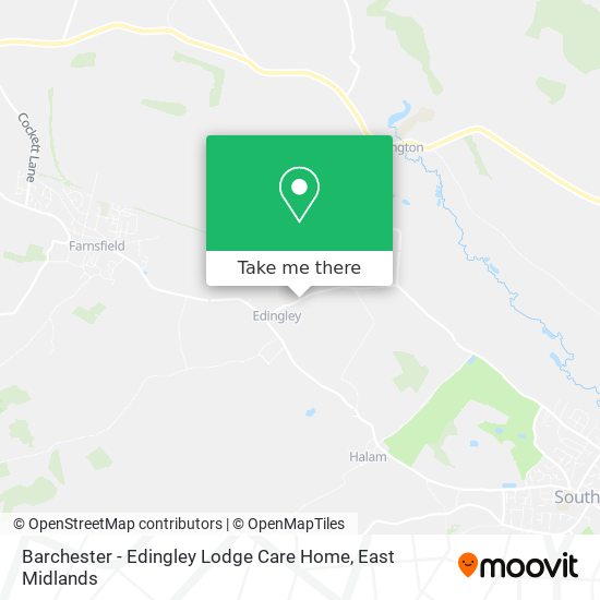 Barchester - Edingley Lodge Care Home map