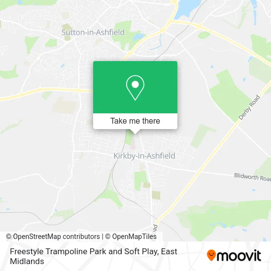 Freestyle Trampoline Park and Soft Play map