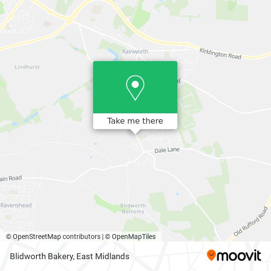 Blidworth Bakery map