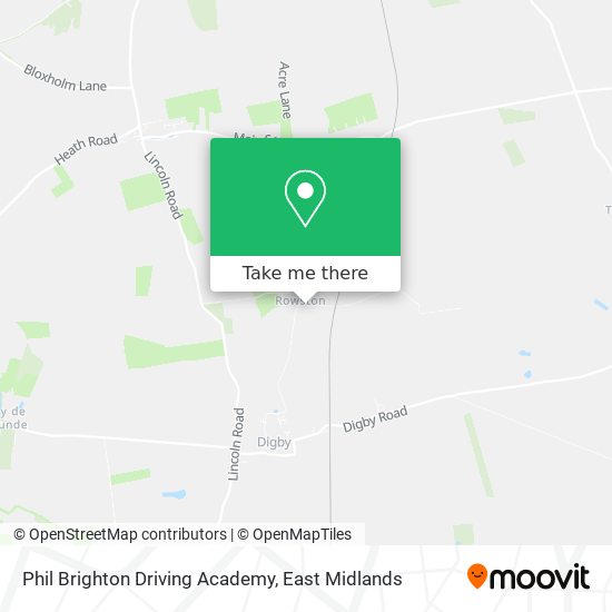 Phil Brighton Driving Academy map