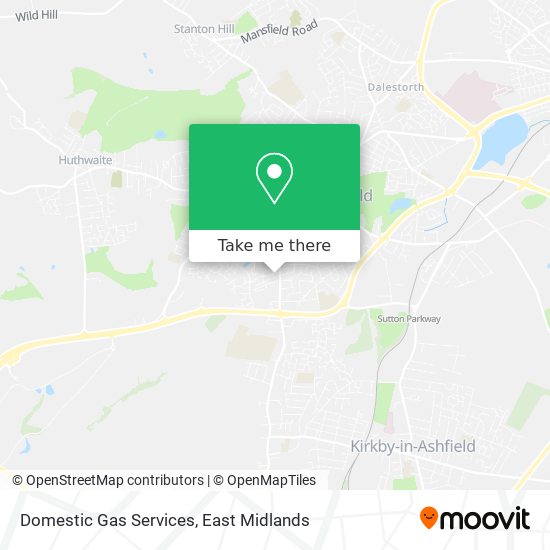 Domestic Gas Services map