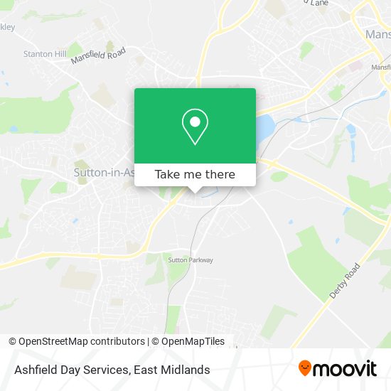 Ashfield Day Services map