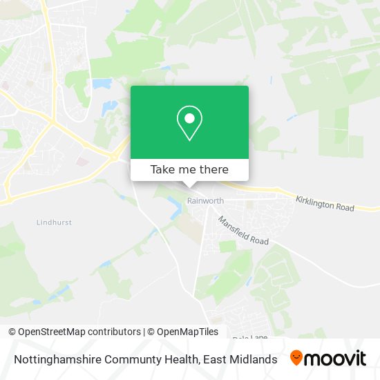 Nottinghamshire Communty Health map