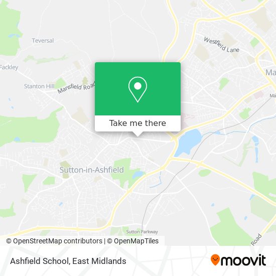 Ashfield School map