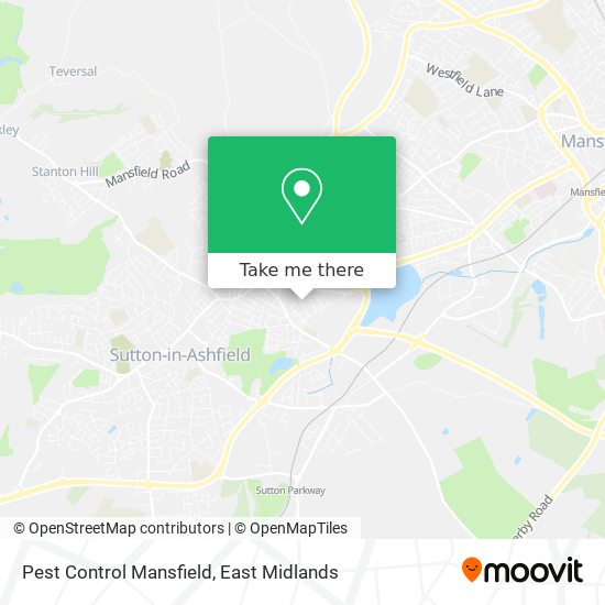 Pest Control Mansfield map