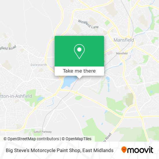 Big Steve's Motorcycle Paint Shop map