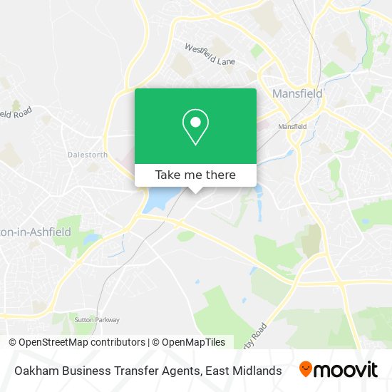 Oakham Business Transfer Agents map