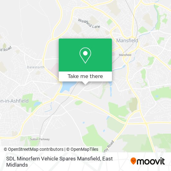 SDL Minorfern Vehicle Spares Mansfield map