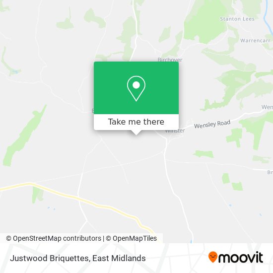 Justwood Briquettes map