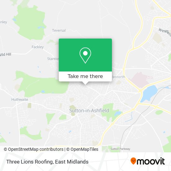 Three Lions Roofing map