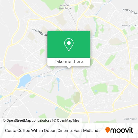 Costa Coffee Within Odeon Cinema map