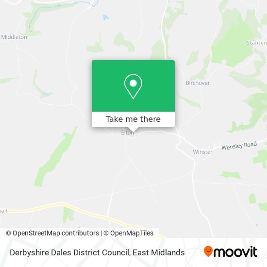 Derbyshire Dales District Council map