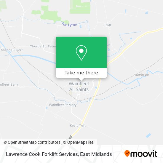 Lawrence Cook Forklift Services map