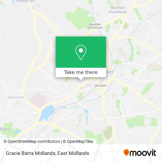 Gracie Barra Midlands map