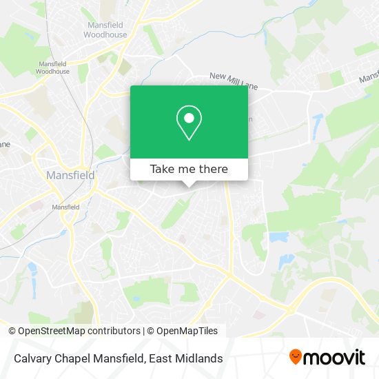 Calvary Chapel Mansfield map