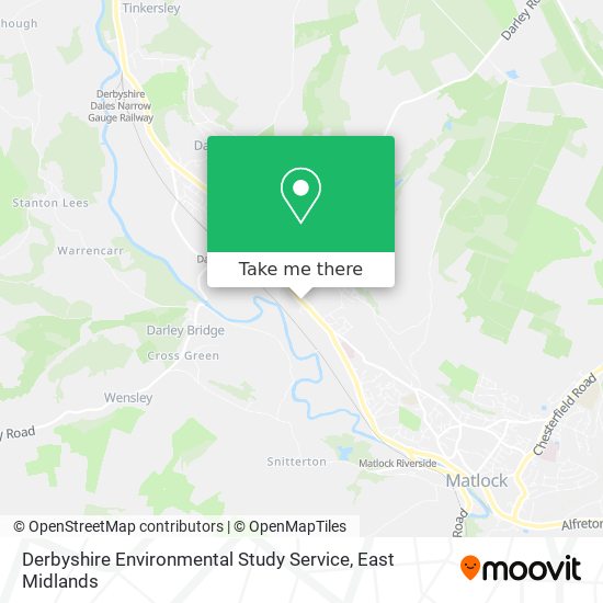 Derbyshire Environmental Study Service map