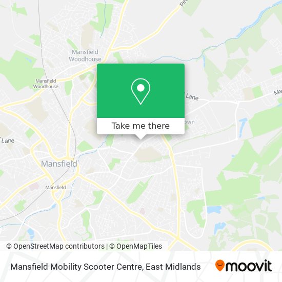 Mansfield Mobility Scooter Centre map