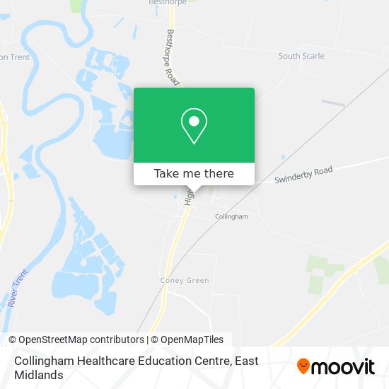 Collingham Healthcare Education Centre map