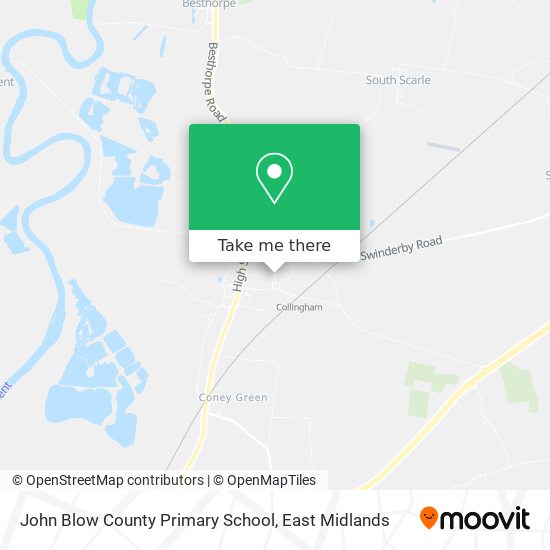 John Blow County Primary School map