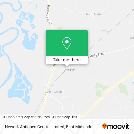 Newark Antiques Centre Limited map